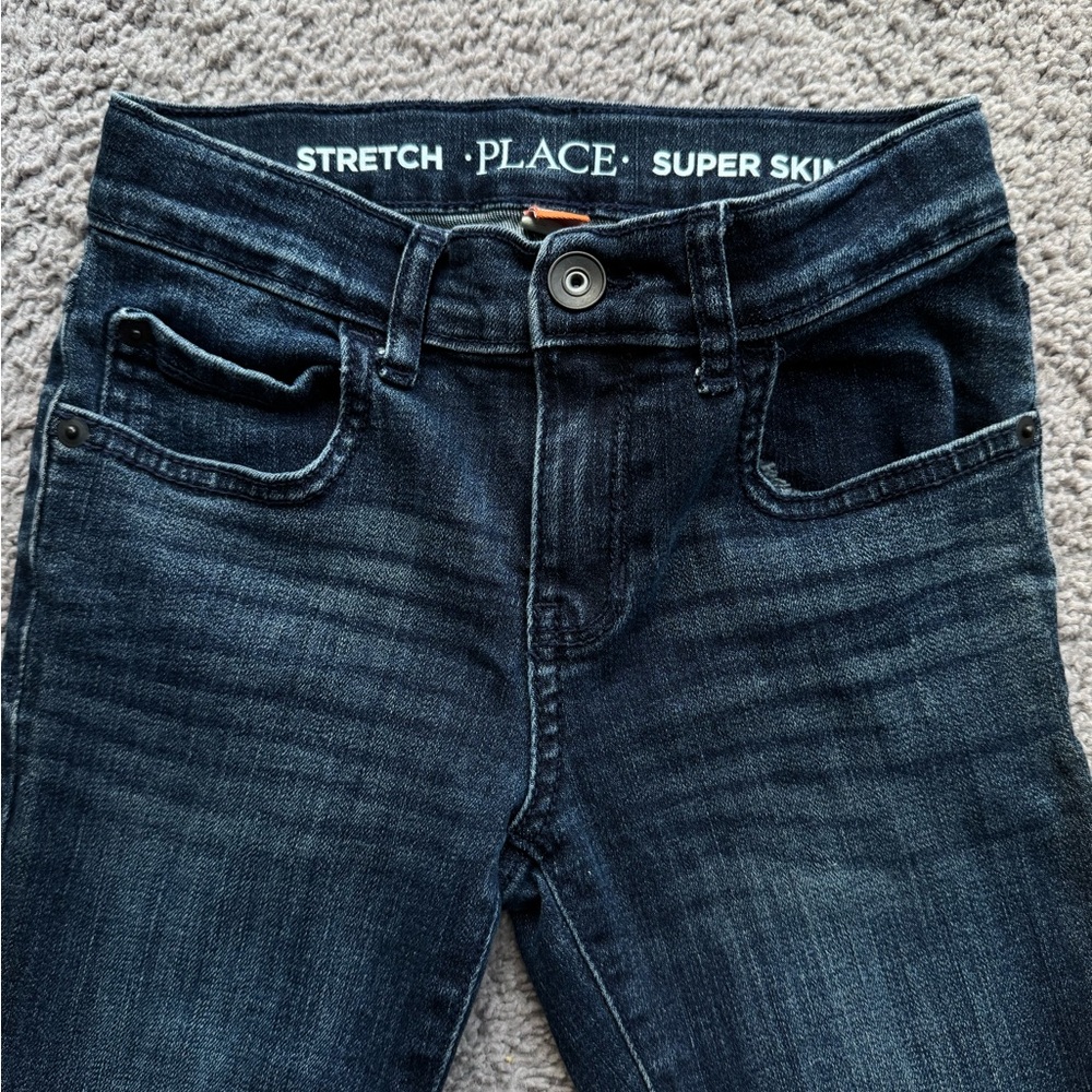 The Children's Place Girls Super Skinny Jeans - Dark Blue